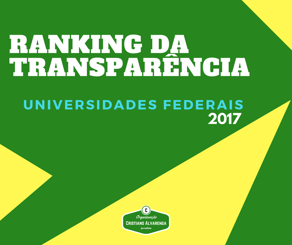 ranking da transparência das universidades federais 2017